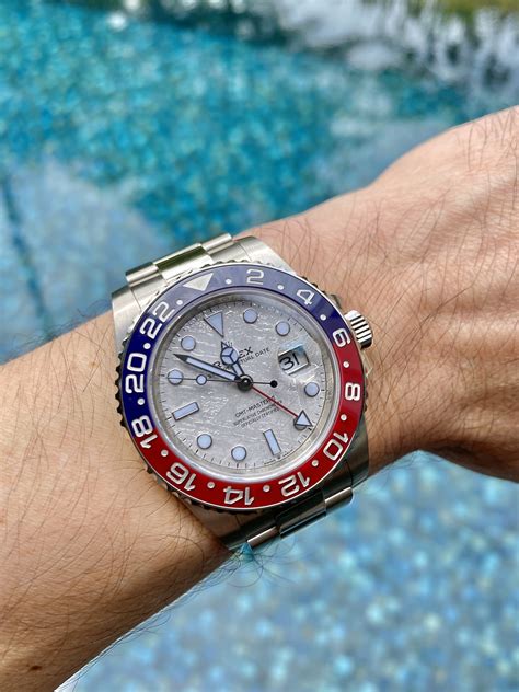 rolex gmt 2 meteorite|Rolex meteorite for sale.